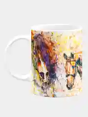 Кружка керамическая Лошади