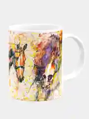 Кружка керамическая Лошади