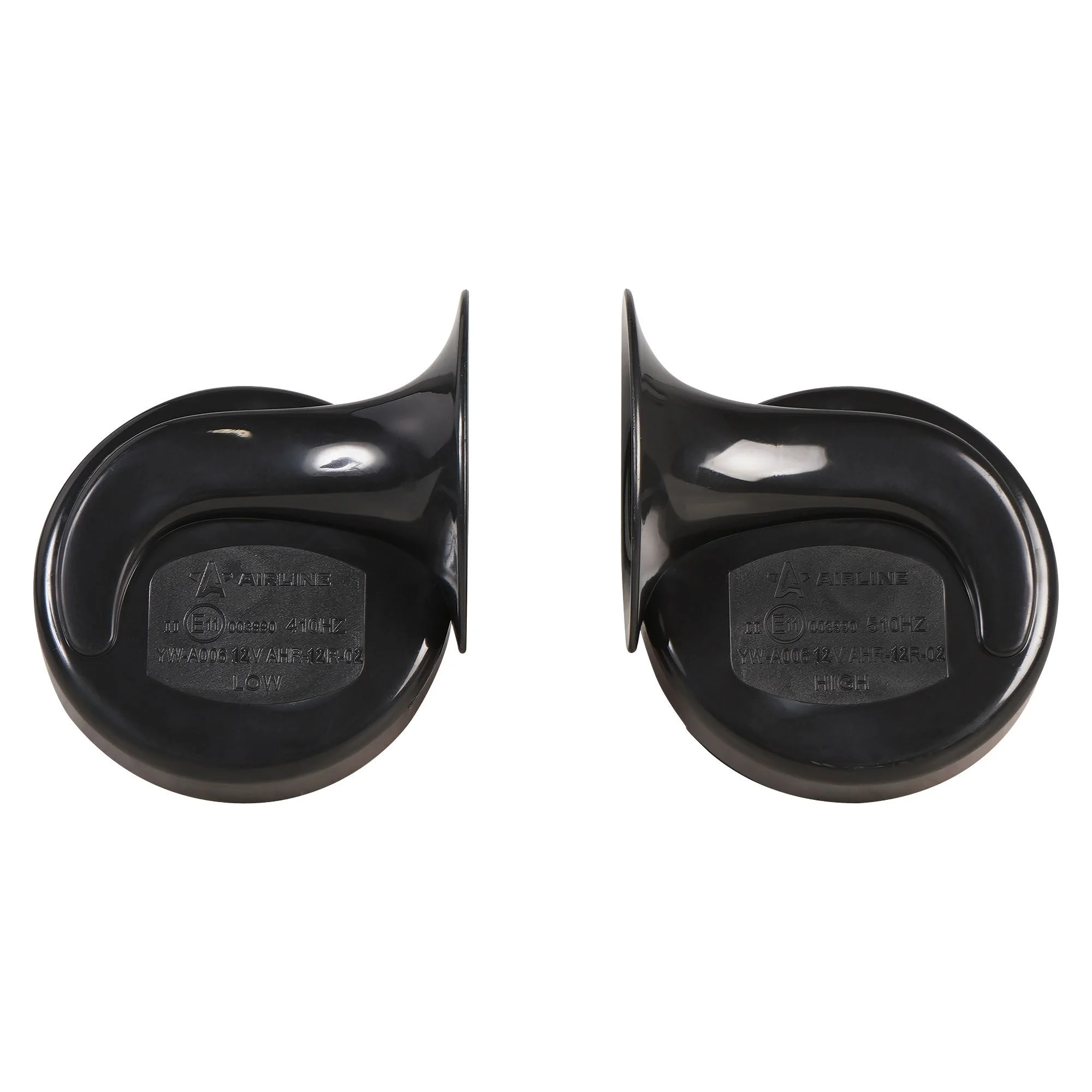 Сигнал звуковой рупорный 90мм 410/510Гц 118дБ 12В LOW/HIGH, кмпл. 2 шт. AHR-12R-02