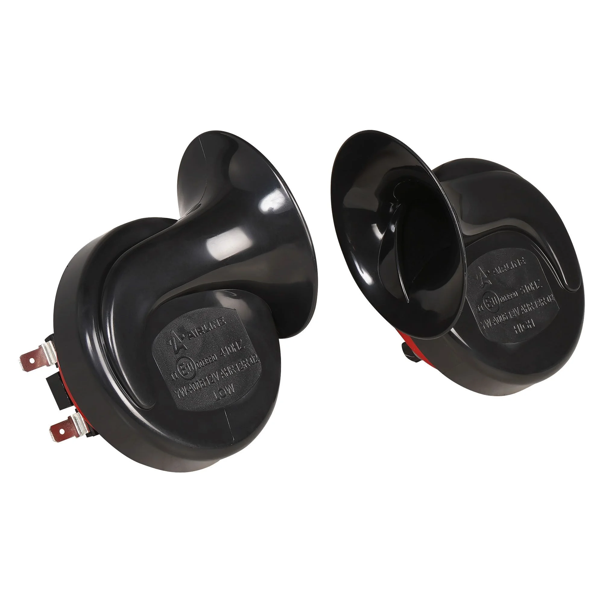 Сигнал звуковой рупорный 90мм 410/510Гц 118дБ 12В LOW/HIGH, кмпл. 2 шт. AHR-12R-02