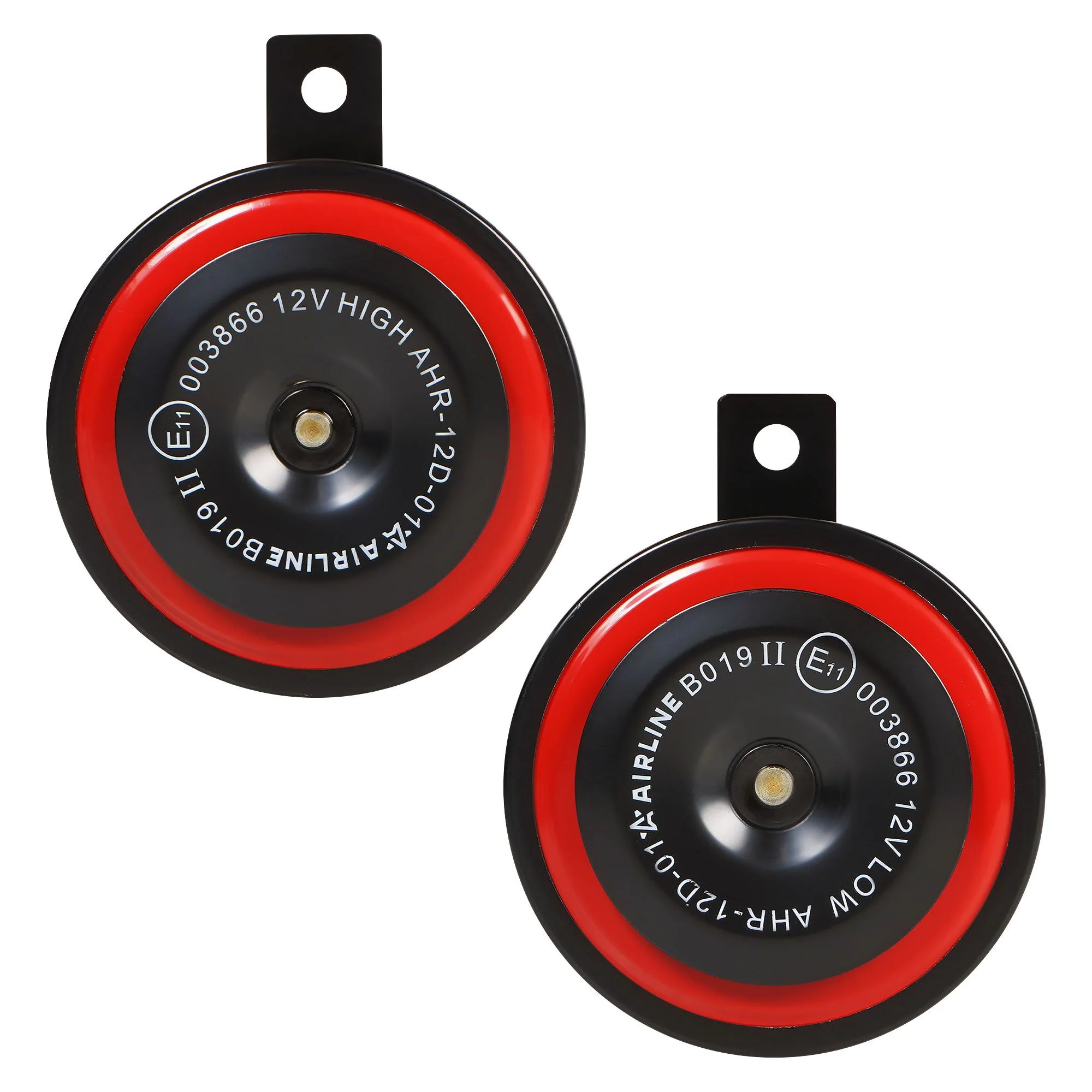 Сигнал звуковой дисковый 100мм 335/400Гц 110дБ 12В LOW/HIGH, кмпл. 2 шт. AHR-12D-01