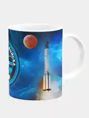 Кружка керамическая Космические войска Россия