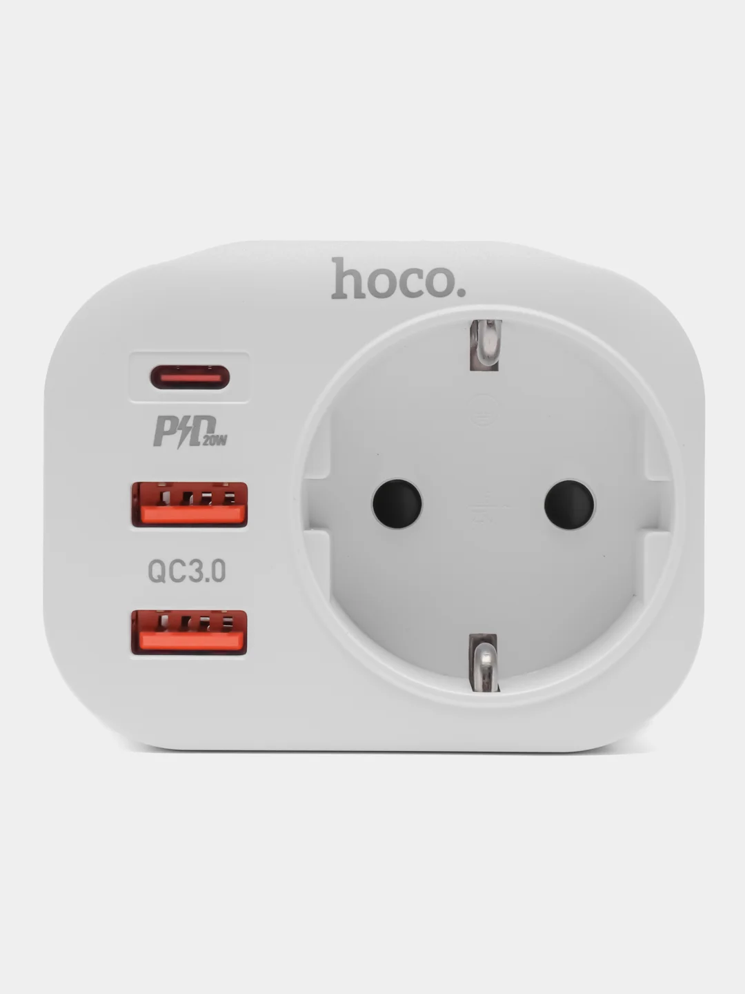 Белый зарядное устройство для телефона Hoco NS3, зарядка, блок питания Samsung, iPhone, Honor