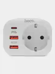 Белый зарядное устройство для телефона Hoco NS3, зарядка, блок питания Samsung, iPhone, Honor