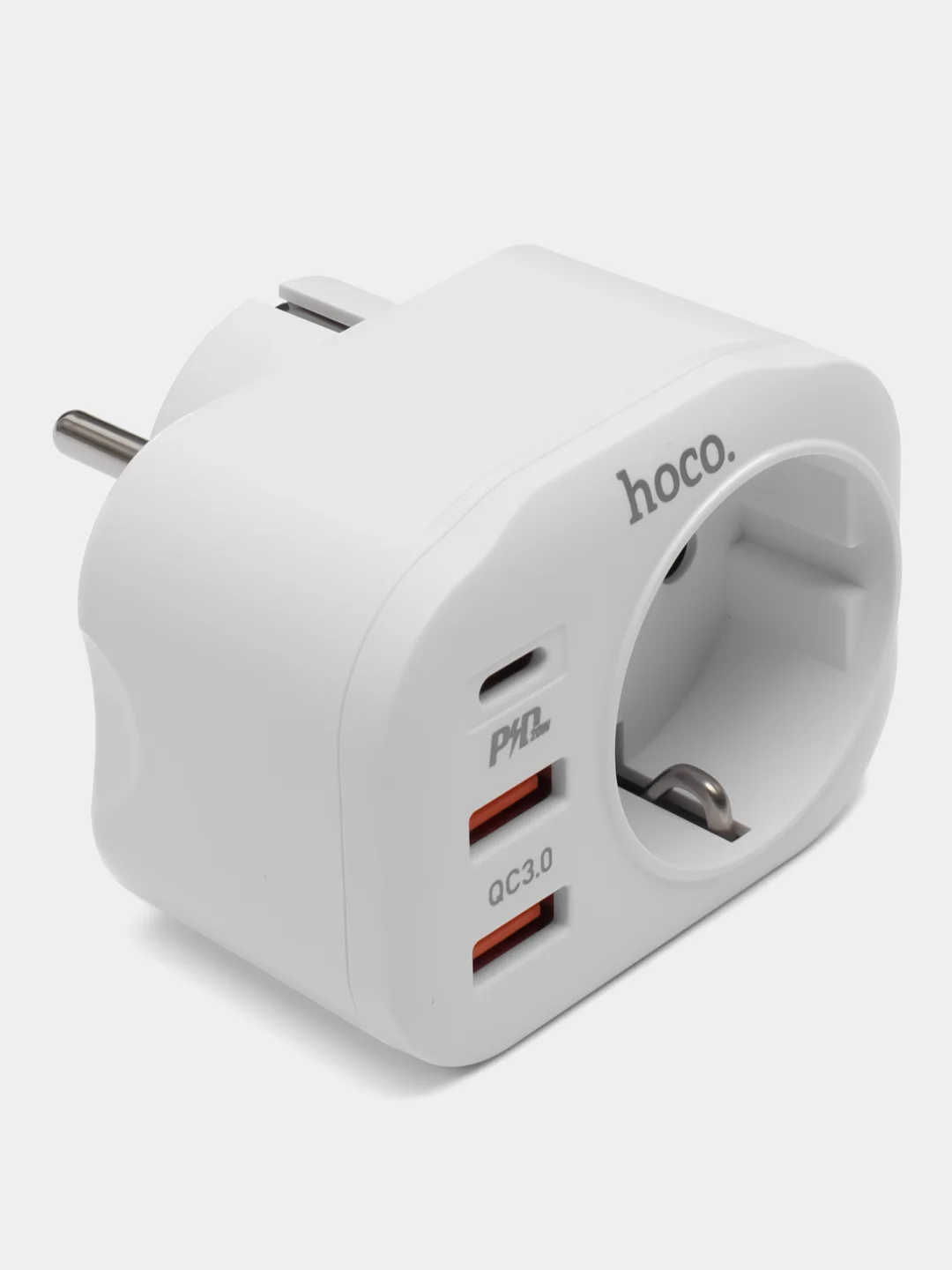 Белый зарядное устройство для телефона Hoco NS3, зарядка, блок питания Samsung, iPhone, Honor
