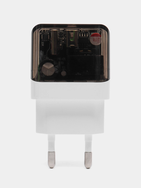 Сетевое зарядное устройство для iPhone Type-c BA80A PD 20W + QC3.0 (прозрачный)