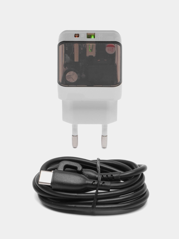 Блок питания сетевой, с кабелем 1 USB, Type-C Borofone, samsung, iphone, honor, xiaomi