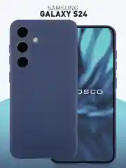 Чехол для Samsung Galaxy S24 Ultra S24 Plus S24 A55 A35 5G силиконовый ROSCO, защита камер