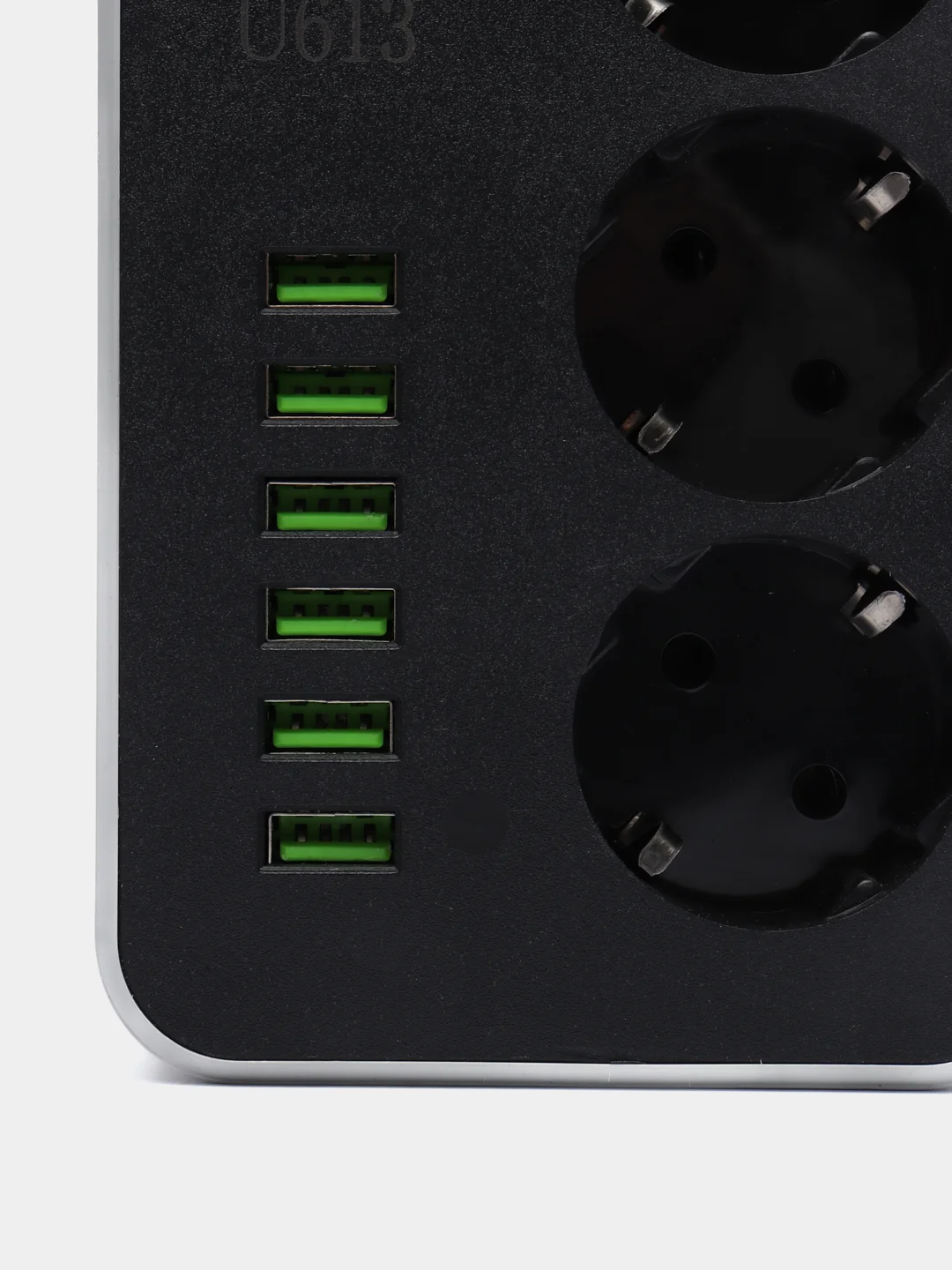Сетевой фильтр - удлинитель idealim 3 розетки, 6 USB, кабель 2 метра