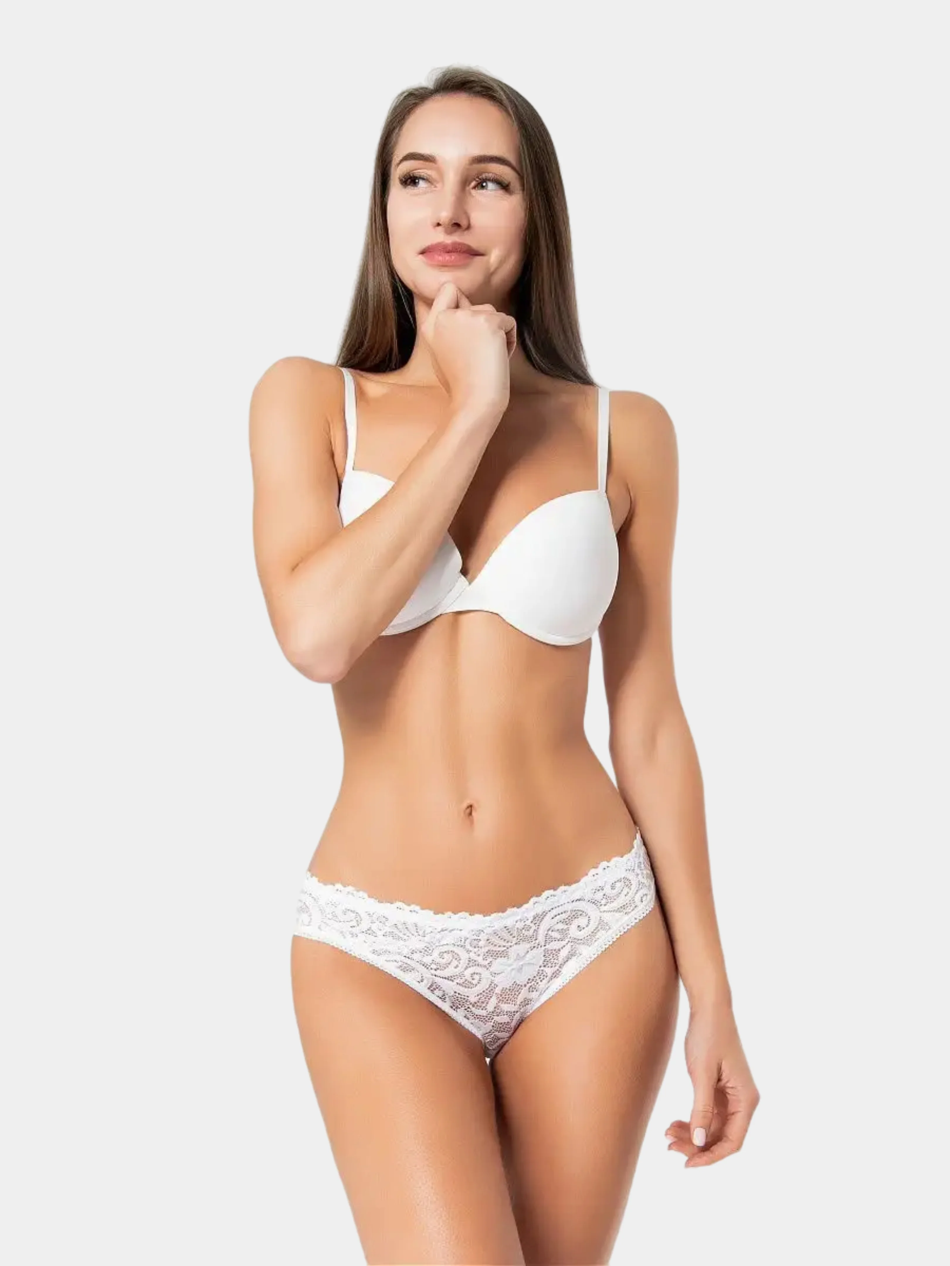 Белый трусики мини-бикини Vis-A-Vis Ds1083