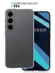 Чехол для Samsung Galaxy S24 Ultra S24 Plus S24 A55 A35 5G силиконовый ROSCO, защита камер