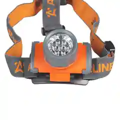 Фонарь налобный на батарейках LEDx7 AEBK002
