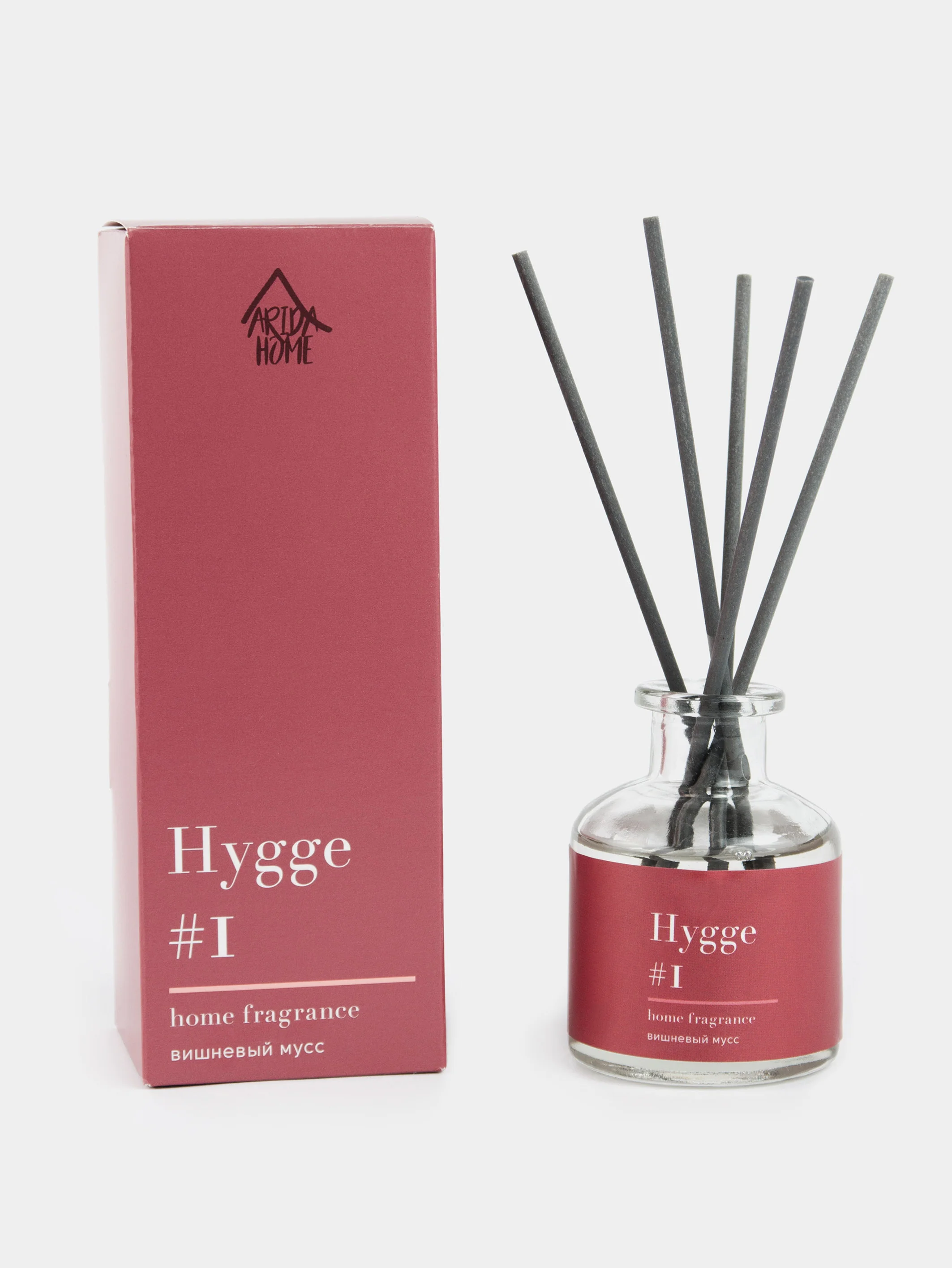 Багровый ароматический аромадиффузор Hygge с палочками, 50 мл, диффузор для дома