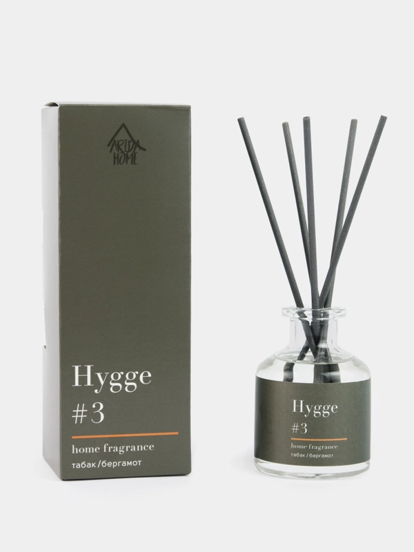 Ароматический аромадиффузор Hygge с палочками, 50 мл, диффузор для дома