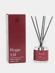 Бордовый ароматический аромадиффузор Hygge с палочками, 50 мл, диффузор для дома