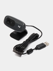 Веб-камера Logitech HD Webcam C270 черный USB 2.0 мини для компьютера и ноутбука