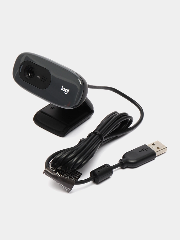 Веб-камера Logitech HD Webcam C270 черный USB 2.0 мини для компьютера и ноутбука