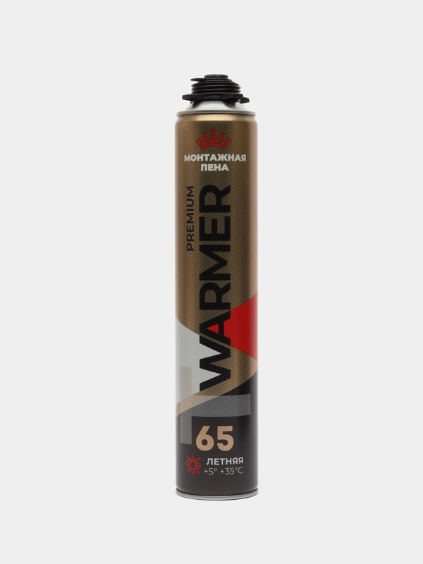 Т WARMER PREMIUM 65, профессиональная монтажная пена, лето, 875 мл