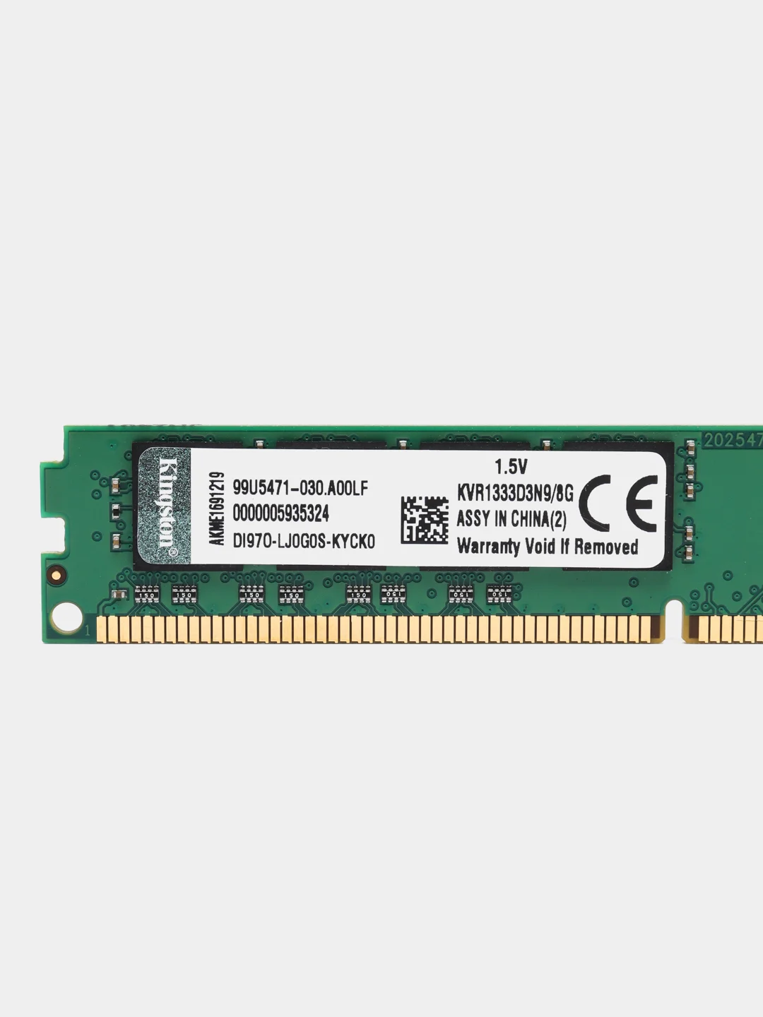 Kingston DDR3 8 ГБ 1333 MHz DIMM PC3-10600U, 1 x 8 гб