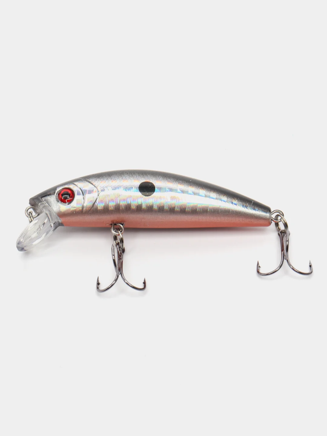 Серебряный воблер приманка класса MINNOW 7 см 8,5 г