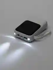 Белый mini Power Bank с высокой ёмкостью, 20000mAh, портативное питание, с быстрой зарядкой