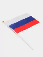 Флаг России, 14 х 21 см, шток 30 см
