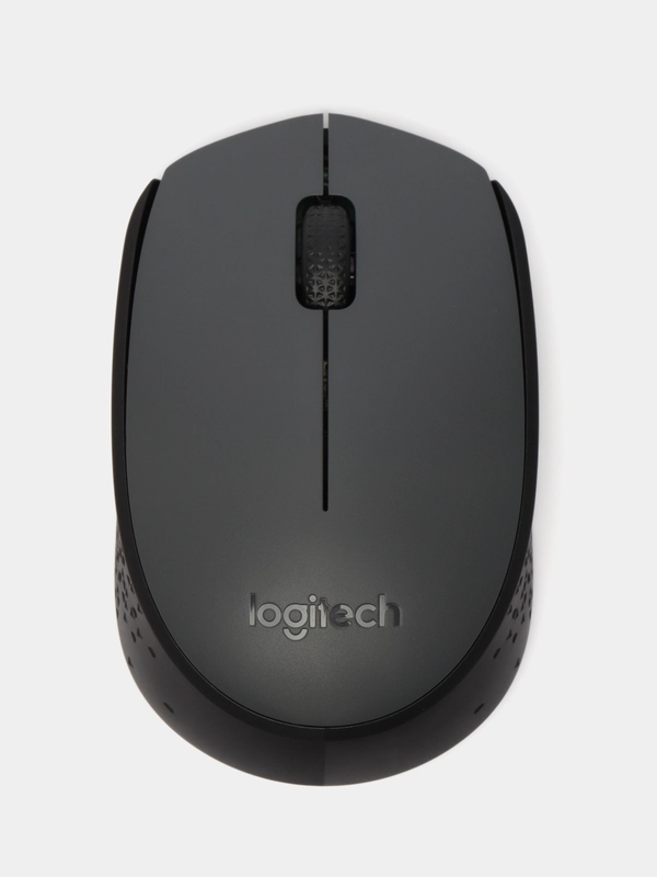 Беспроводная компактная мышь Logitech M170, черный/серый