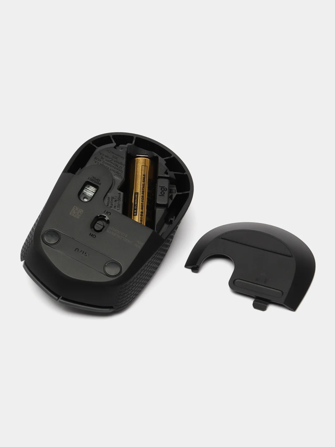 Беспроводная компактная мышь Logitech M170, черный/серый