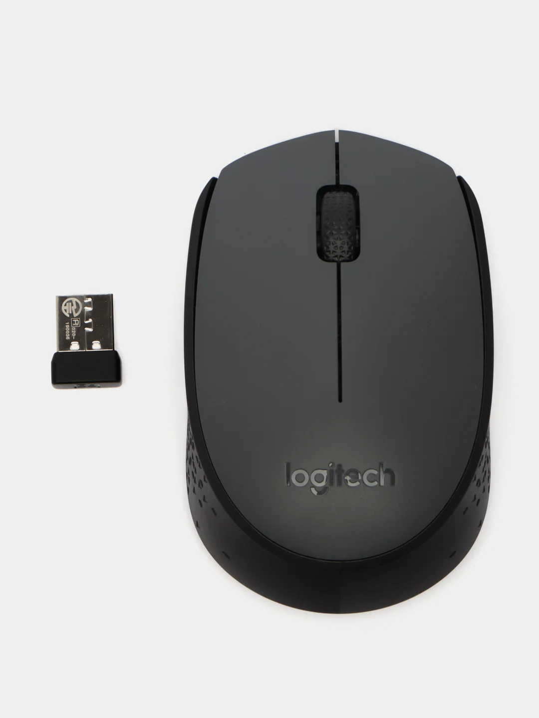 Беспроводная компактная мышь Logitech M170, черный/серый