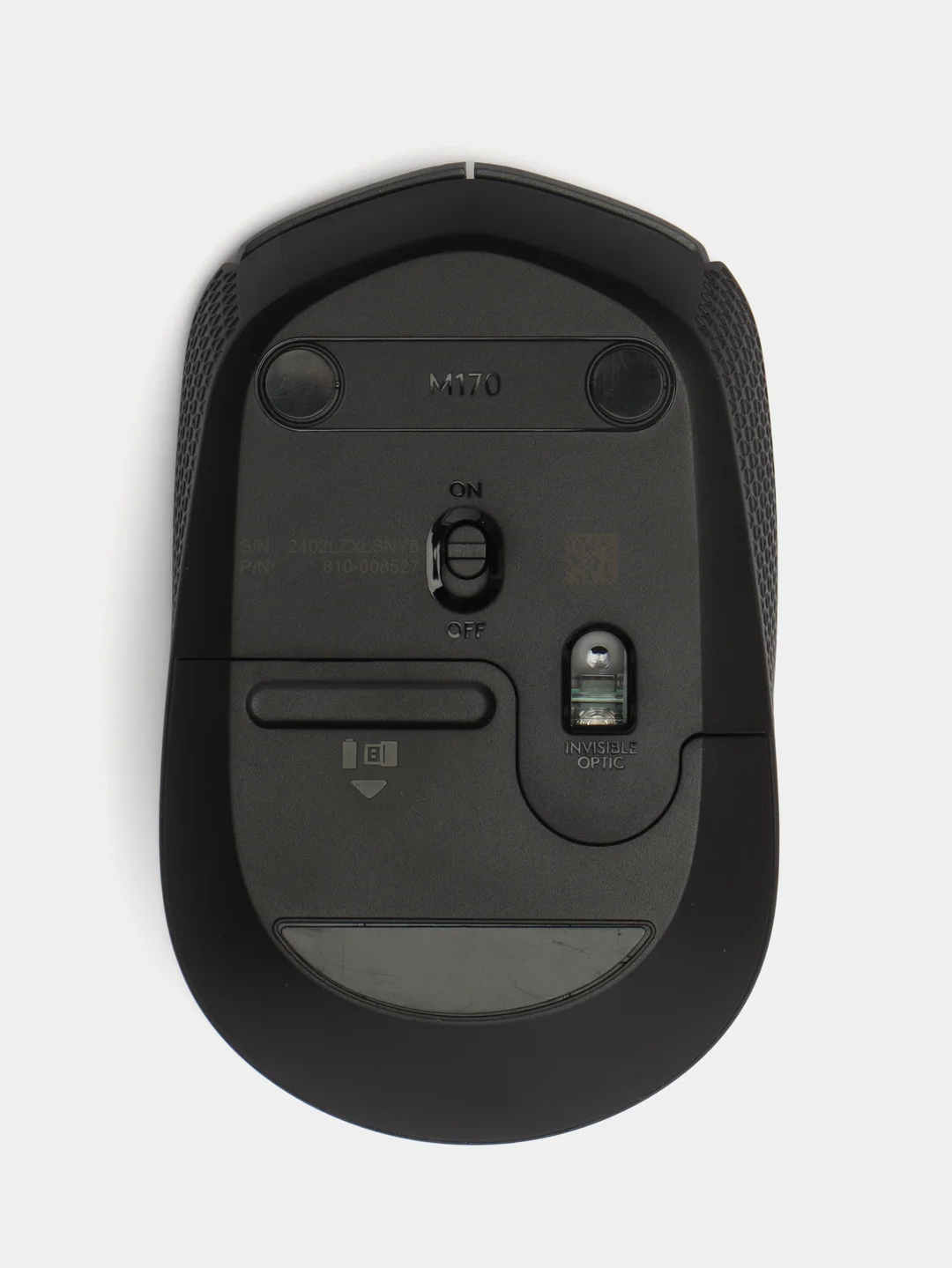 Беспроводная компактная мышь Logitech M170, черный/серый