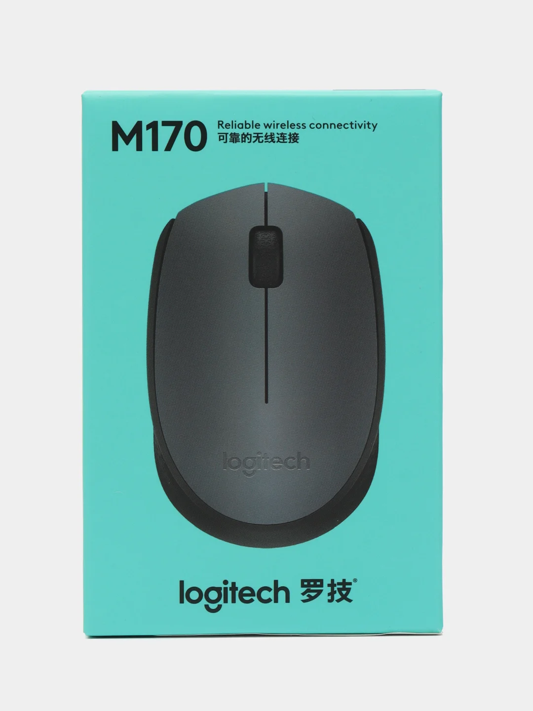 Беспроводная компактная мышь Logitech M170, черный/серый