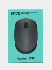 Беспроводная компактная мышь Logitech M170, черный/серый