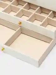 Белый шкатулка для украшений большая