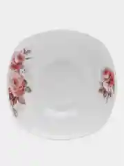 Салатник керам, квадр, 18 см, 0.56 л, Розы, Daniks, 17-023