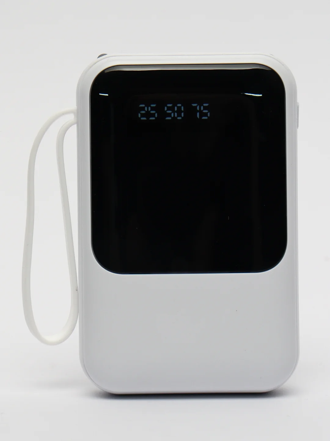 Белый mini Power Bank с высокой ёмкостью, 20000mAh, портативное питание, с быстрой зарядкой