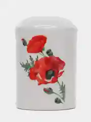 Набор для специй доломит, 2 шт, 5.6х5.6х8 см, Daniks, Алый мак