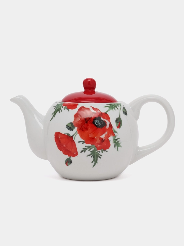 Чайник заварочный доломит, 0.95 л, Daniks, Алый мак