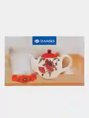 Чайник заварочный доломит, 0.95 л, Daniks, Алый мак