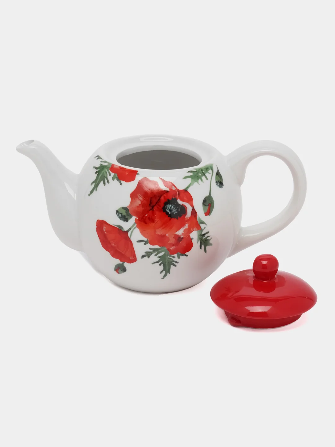 Чайник заварочный доломит, 0.95 л, Daniks, Алый мак