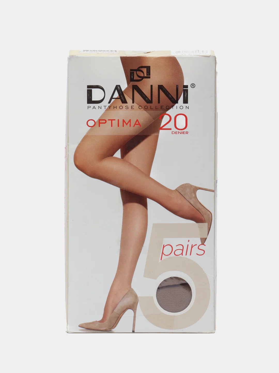 Бежевый колготки женские DANNI Optima 20 den, 5 пар