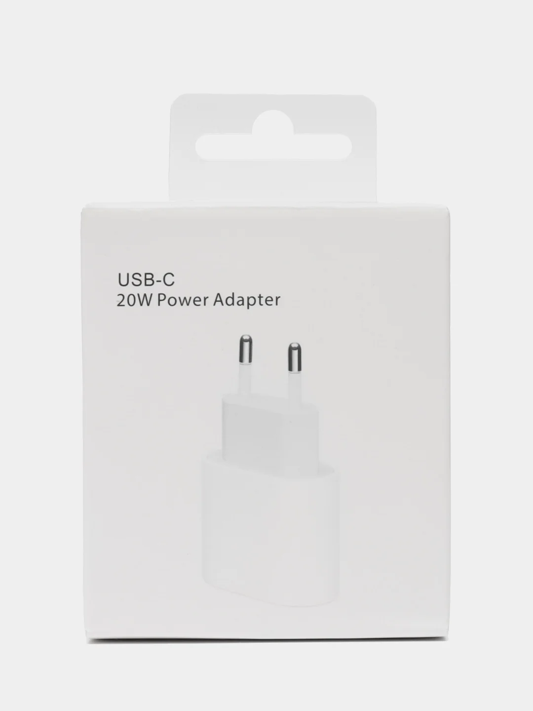 Белый блок питания для iPhone с Type-C 20W