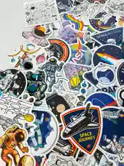 Стикеры наклейки "Космос NASA", 100 шт
