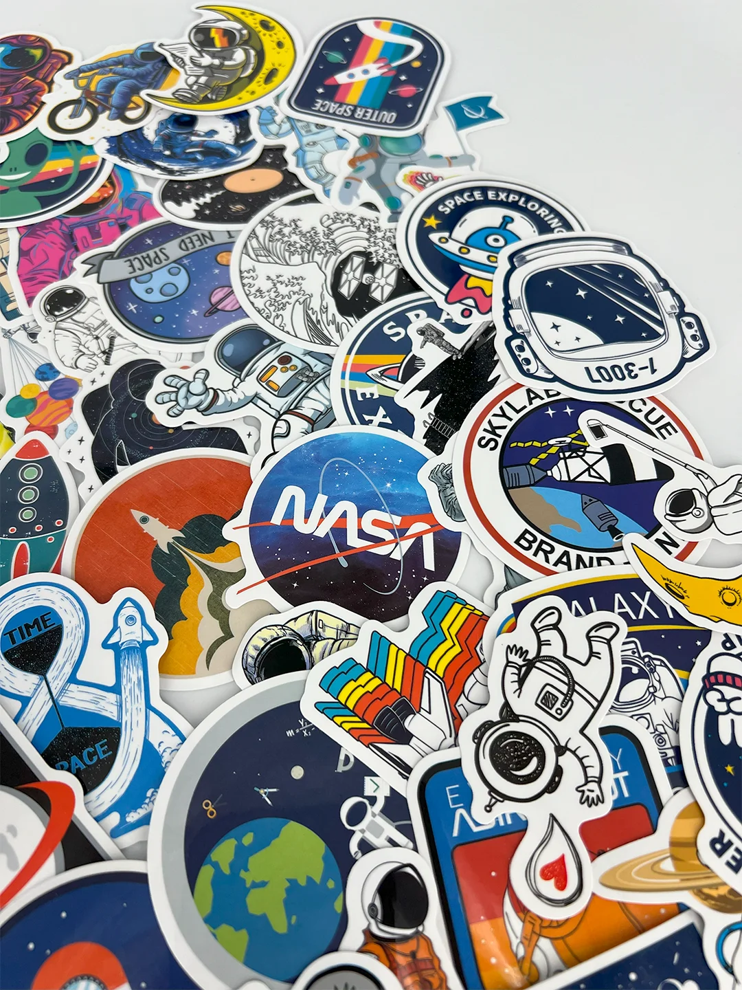 Стикеры наклейки "Космос NASA", 100 шт