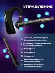 Серый гарнитура наушник беспроводная HSP-B3 PRO Dual Mic, русский язык, Bluetooth v5.0