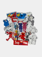 Стикеры наклейки "KAWS", 23 штуки