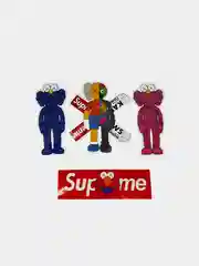 Стикеры наклейки "KAWS", 23 штуки