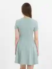 Мятный платье летнее короткое расклешенное, 4 цвета