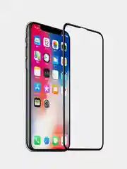 Защитное стекло на iPhone 11, Айфон с черной рамкой