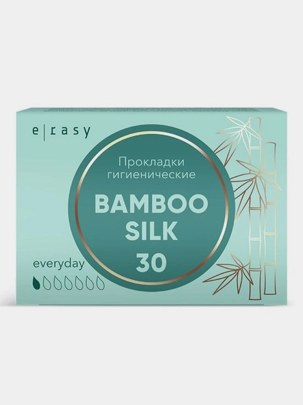 Прокладки E-RASY BAMBOO SILK Everyday, 30 штук