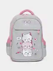 Рюкзак школьный для девочки Brauberg Favour, 2 отделения, 3 кармана, Fluffy kittens 271417